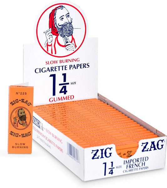 Zig Zag Orange 1 1/4 Size (No tips)